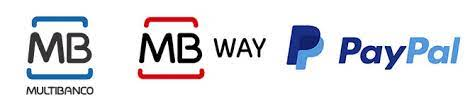 Métodos de pagamento: Multibanco, MB WAY e PayPal